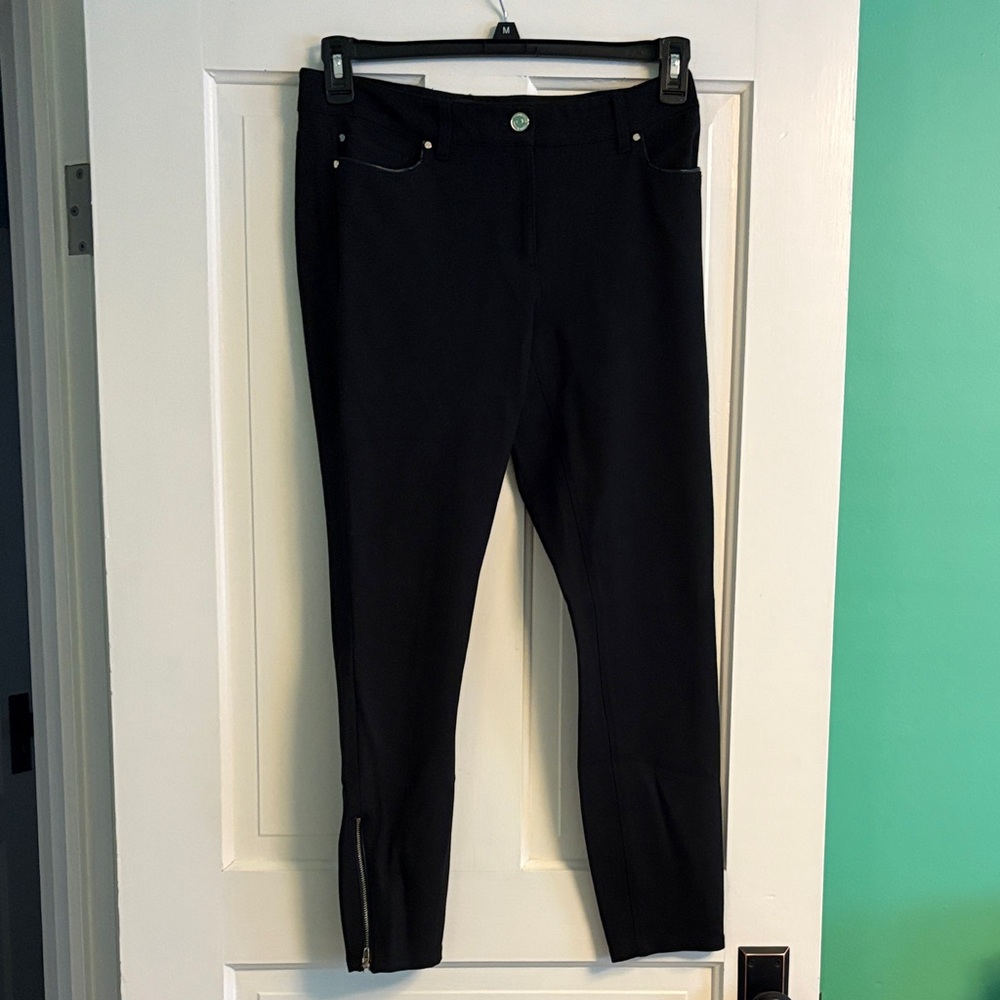 WHBM Skimmer Black Slim Fit Pants Sz 6